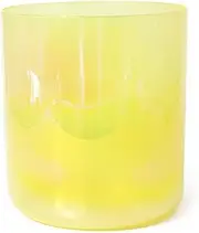 7inch Alchemist Crystal Singing Bowl, 440hz Bowl, For Sound Healing, Therapy, Meditation, Improve Energy, With Free Acrylic Striker(Yellow,F Note)