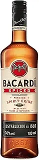 BACARDÍ Spiced, 35% ABV, 70cl / 700ml, Premium Spirit Drink Made with Barrel-aged Rum, Blended with Natural Flavours and Spices