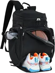 Goloni Basketball Backpack,Basketball Bag with Ball Compartment & Shoe Compartment,Baseball Bag for Basketball, Soccer