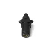 Elinz Trailer Plug 7 PIN Small Round Plastic Connector Adaptor Socket Car Caravan Boat 1x