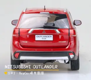 🙋🏻‍♂️BuyCar模型車庫 1:18 Mitsubishi Outlander 模型車 紅色 2017年