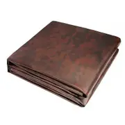Billiard Pool Table Cover Latex Leather Ping Pong Table Cover for All Season Brown 7ft Brown 8ft
