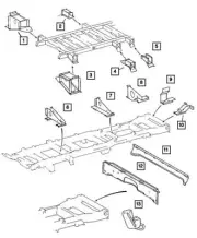 Genuine Mopar 2003-2006 Dodge Sprinter 2500 Frame Rail Bracket Left 5118031AA