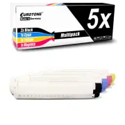 5x Cartridge for OKI Color C 612 D Dn Multipack