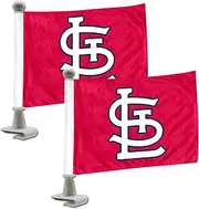 ProMark St. Louis Cardinals Flag Set 2 Piece Ambassador Style 8162089827, Team Color, One Size