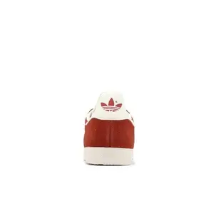 adidas 休閒鞋 Gazelle 男鞋 女鞋 鮮紅 奶油白 經典 復古 三線 金標 麂皮 愛迪達 GY7339