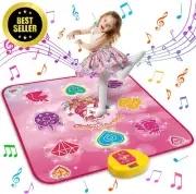 Unicorn Dance Mat for Girls, LED Lights, Music, 6 Game Modes, Pink