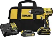 [DEWALT] 20V MAX* Hammer Drill, Compact Kit, Cordless, 1/2-Inch (DCD778C2)