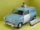AUSTIN MORRIS MINI POLICE VAN MODEL BMC 1/43RD SCALE PANDA COLOURS EXAMPLE ~#~