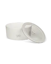frank green Porcelain Bowl with Glass Lid - 1,500ml - Cloud