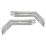 45° Angled Mud Flap Hanger - 2" Bolt Pattern - 30" Stainless Steel