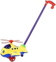 Folpus Cartoon Airplane Toy Trolley Educational Toy for Children Girls Boys Gifts