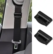 PACLVIO Car Seat Belt Adjuster, Car Seat Belt Clip, Comfort Car Shoulder Neck Protector Strap Positioner, Universal Car Accessories Smart Seat Belt Tension Adjuster to Relax Shoulder Neck (Black)