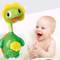 在飛比找蝦皮購物優惠-戏水玩具热销浴室小乌龟喷水花洒 宝宝洗澡乌龟花洒玩具
