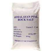 HIMALAYAN PINK ROCK SALT COARSE 20KG