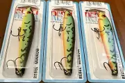 3 Rebel Value Series Minnow F1056V Jerkbait Lures FIRETIGER