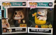 Funko Pop! Nightmare Before Christmas Zero (GITD) & (Diamond) Mayor Set of 2