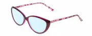 Prive Revaux Honor Roll Cateye Blue Light Filter Glasses Magenta Marble Red 54mm