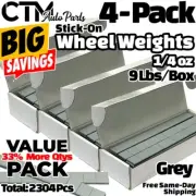 4-Box 1/4oz Grey Balance Wheel Weights Stick-on Adhesive Tape Lead-Free 36 lbs