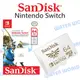 原廠公司貨 SanDisk SWITCH 任天堂 micro 64G【U3 R100MB W60MB】記憶卡【中壢NOVA-水世界】