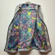 Zumiez Empyre Unisex Geometric Full Zip Hoodie Translucent Jacket Sz M Retro NWT