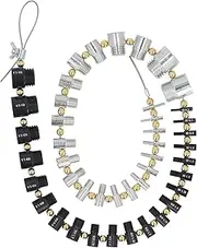Nut and Bolt Thread Checker, 44 Male Female Thread Gauges (23 Imperial 21 Metric) Nut and Bolt Size Thread Gauge, Detachable Identifier Gauges for Quickly Identify and Verify