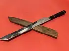 9" Yanagiba Knife VG10 Damascus Steel Ebony Black Buffalo Handle Cutting Sashimi