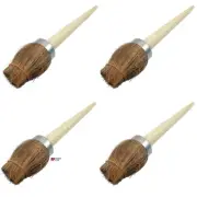 4 x Turks Head Brushes Tar Brush Bitumen Short Handle Damp Proofing Pack of 4