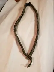 NEW- Handmade - Paracord 550 - Lanyard w/break-away clip- Blue/Green/Multi - 28"