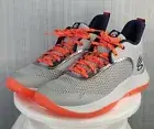 UNDER ARMOUR CURRY 3Z6 MENS 9, WOMENS 10.5, GRAY/GRAY BASKETBALL SNEAKERS SHOES