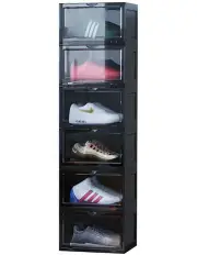 [SOGA] 6 Tier Portable Shoe Organiser in Black