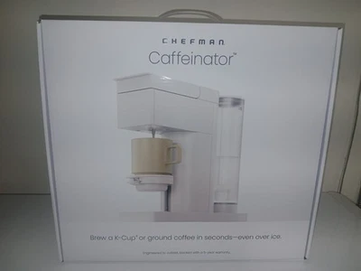 New!! Chefman Caffeinator Single Serve Coffee Maker. Kcups. Hot & Iced Options