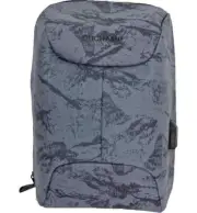 DuChamp $149 Gray Camo Print Anti-Theft Laptop Backpack NEW WITH TAGS