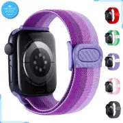 Elastic Nylon Strap For Apple Watch Band 45mm 40mm 44mm 41mm 49mm 38mm Bracelet