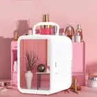 Mini Fridge Portable Cooler Warmer 4L With Mirror Makeup Small Refrigerator BBY