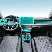 Car Interior Film Dashboard Piano Board Shift Center Console Anti-Scratch Transparent TPU Protection Film Accessories，for Volkswagen Sagitar 2023 (Style A for LHD)