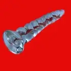 The Glass Sex Spiral Dildo Butt Plug Glass Sex Toys FREE POSTAGE FREE GIFT