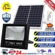 LED Solar Sensor Lights Street Flood Light Security Spot Outdoor Yard Power Lamp