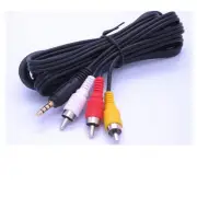 Audio / Video AV 3.5mm to 3 RCA Composite Cable for Canon Camcorders Video