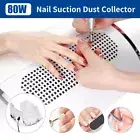 Nail Dust Fan Cleaner Nail Dust Vacuum Collector with Large Space Dust Bag 80W