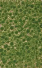 Busch 3511 A Scale Grass Tuft Sheet -- Short Spring Tufts