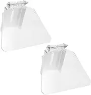 KALLORY 1Pair Bench Eye Assembly Durable Transparent Protector for Grinding Wheel Machines Effortless Installation Workspace Safety
