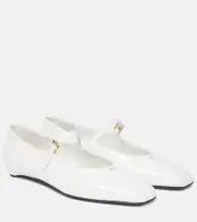 [Prada] Prada Leather Mary Jane flats AU 10 white
