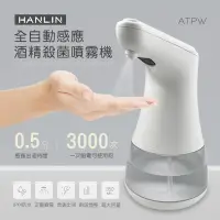 在飛比找蝦皮購物優惠-HANLIN-ATPW 全自動感應酒精殺菌淨手噴霧機 www