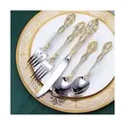 20 Piece Golden Silverware Set for 4，Michelangelo Luxury 18/10 Stainless