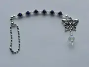 BUTTERFLY CAR REAR MIRROR CHARM AUTO CHARM ORNAMENT JUNK JOURNAL DANGLE