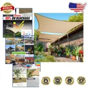 Durable 14' x 20' Rectangle Sun Shade Sail - Stylish & Breathable Outdoor Canopy