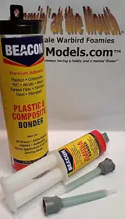 BEACON PLASTIC & COMPOSITE BONDER Super-tough MMA Methacrylate Glue 25ml syringe