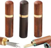 3 Pcs Wood Toothpick Holder Mini Toothpick Holder Portable Wood Toothpick Case W