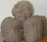 30 lbs Brown Merino WOOL ROVING BULK Natural Undyed Felting Spinning Chunky Yarn